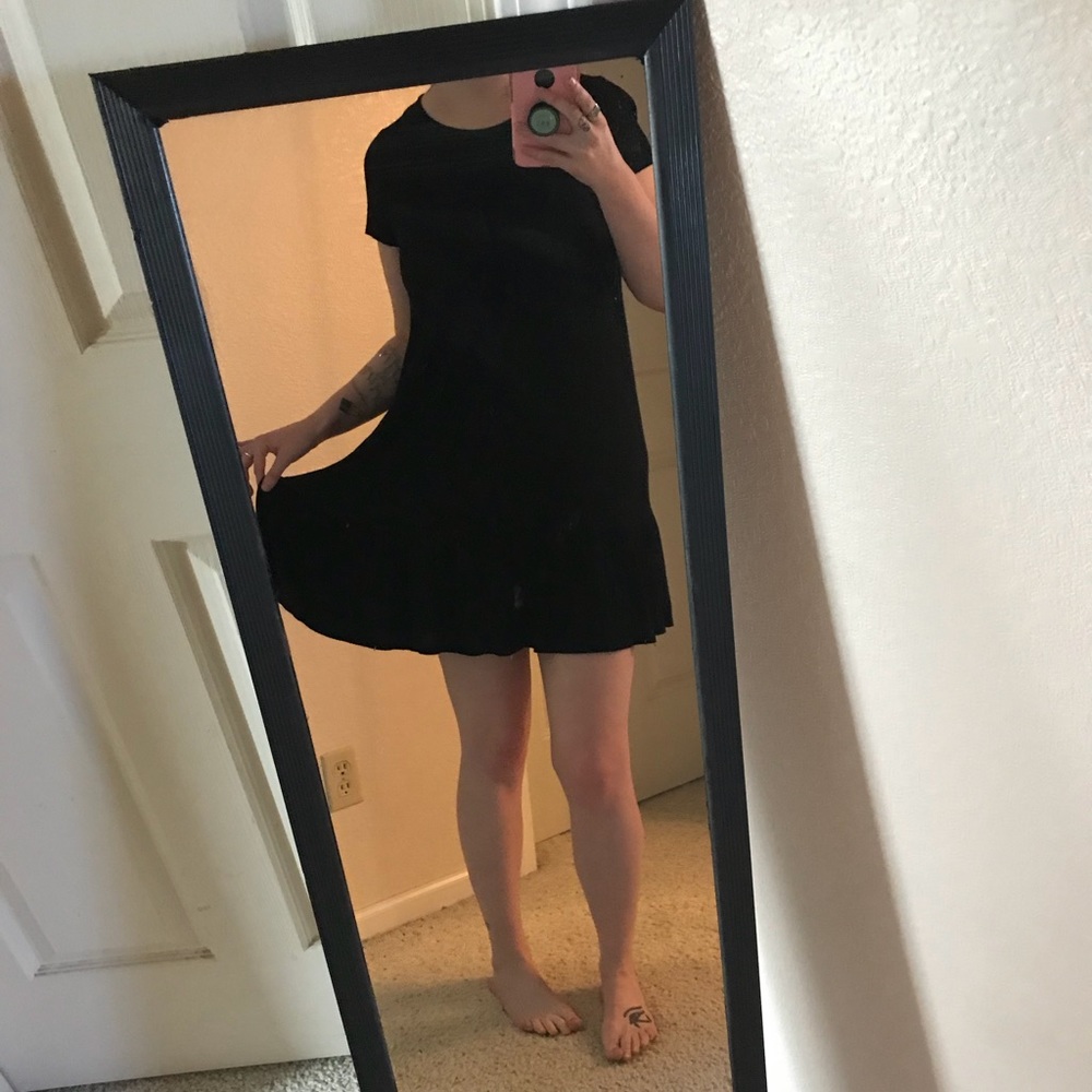 Black Mini Dress with Sleeves